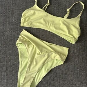 Aerie Lime Green / Yellow Bikini Set